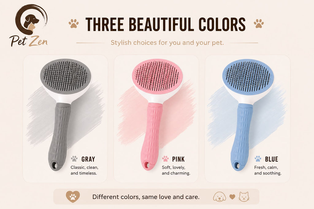 Self-Cleaning Pet Grooming Brush – One-Click Deshedding Brush for Dogs & Cats