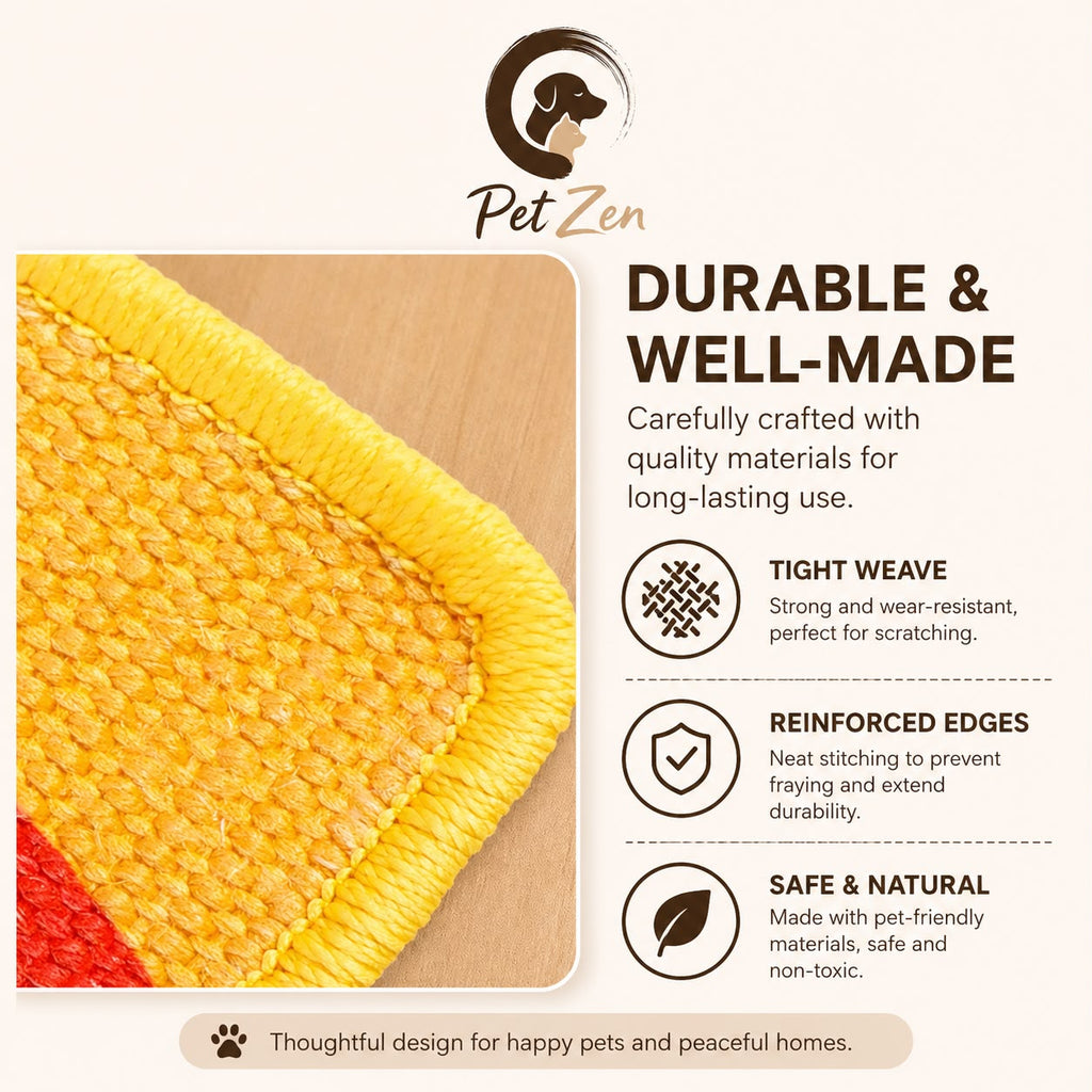Cat Scratch Mat for Walls & Furniture – Decorative Wall Mounted Scratching Pad