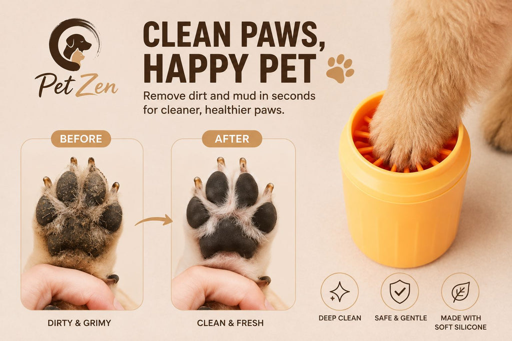 Soft Silicone Paw Cleaner for Dogs | Easy & Gentle Post-Walk Cleaning