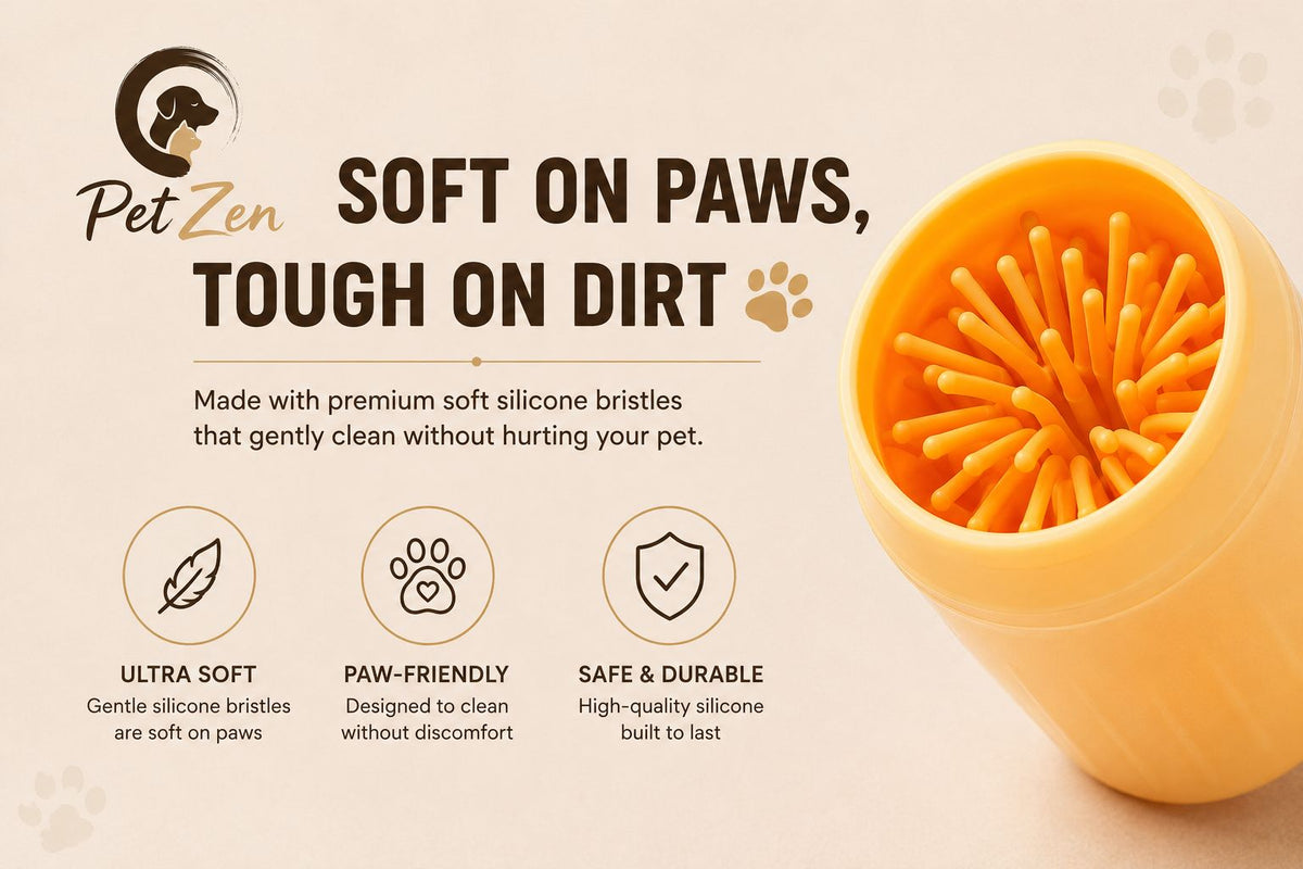Soft Silicone Paw Cleaner for Dogs | Easy & Gentle Post-Walk Cleaning