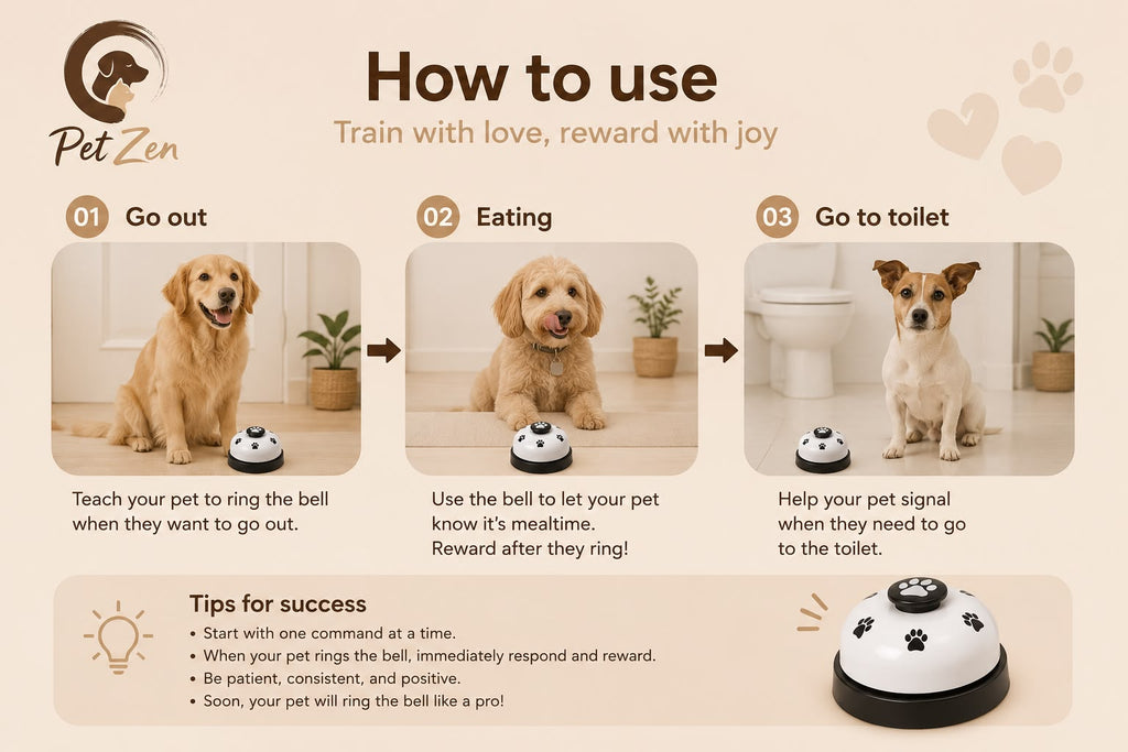 Pet Training Bell – Communication Doorbell for Dogs & Cats