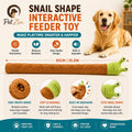 Interactive Snail Treat Toy for Dogs and Cats – Plush Slow Feeder Squeaky Toy