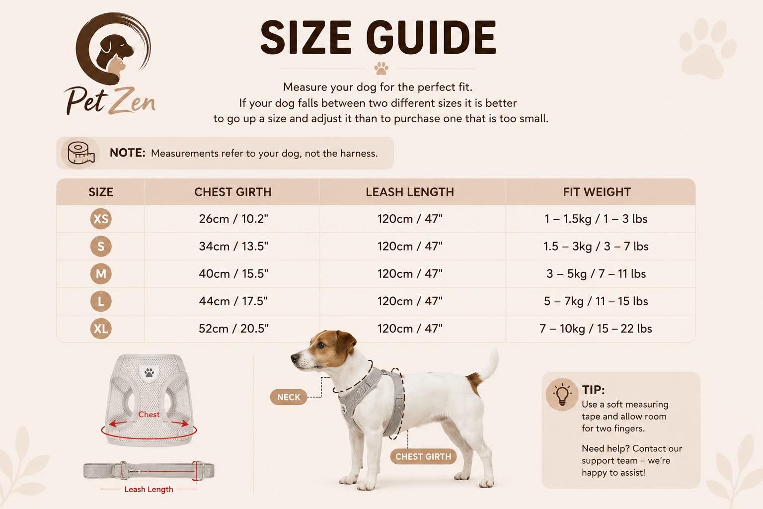 Breathable Reflective Cat & Dog Harness Set – Adjustable Vest with Leash