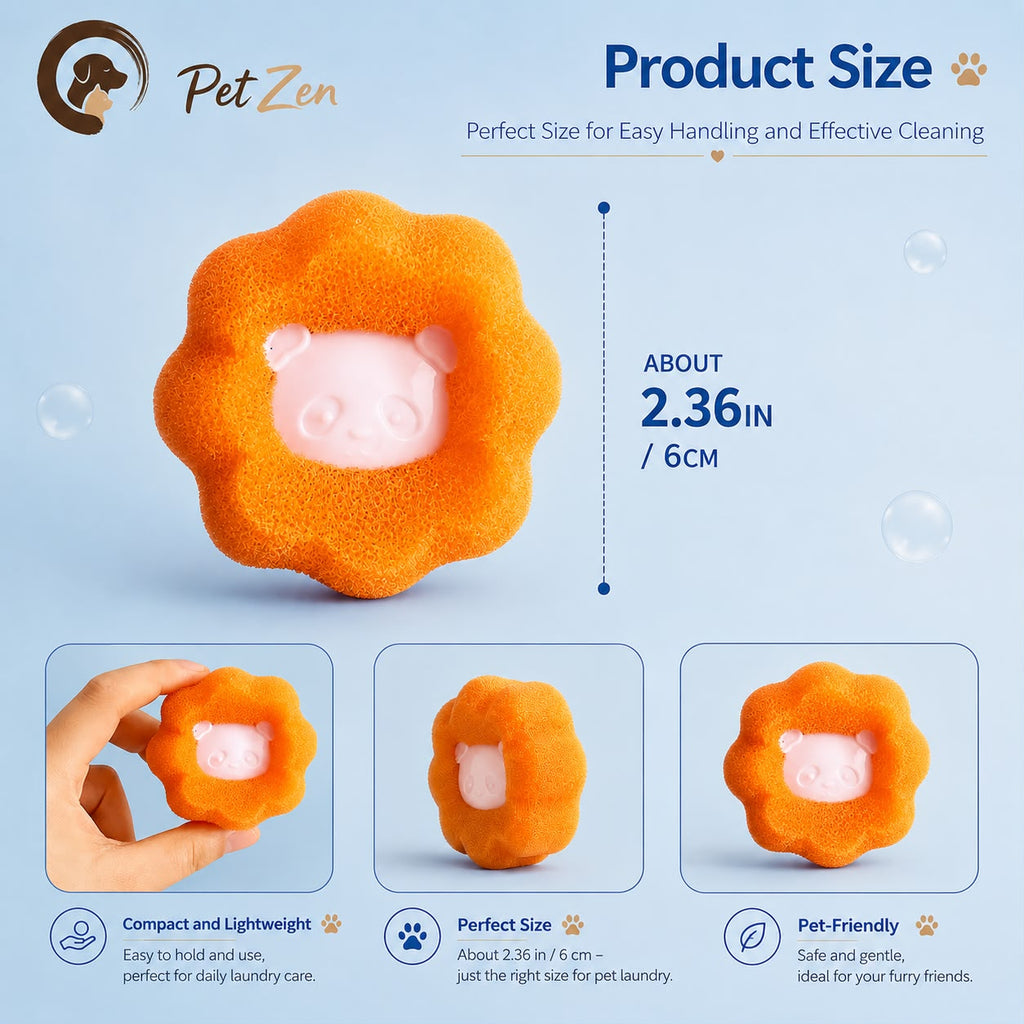 Reusable Laundry Hair Removal Ball – Pet Hair Catcher for Washing Machines