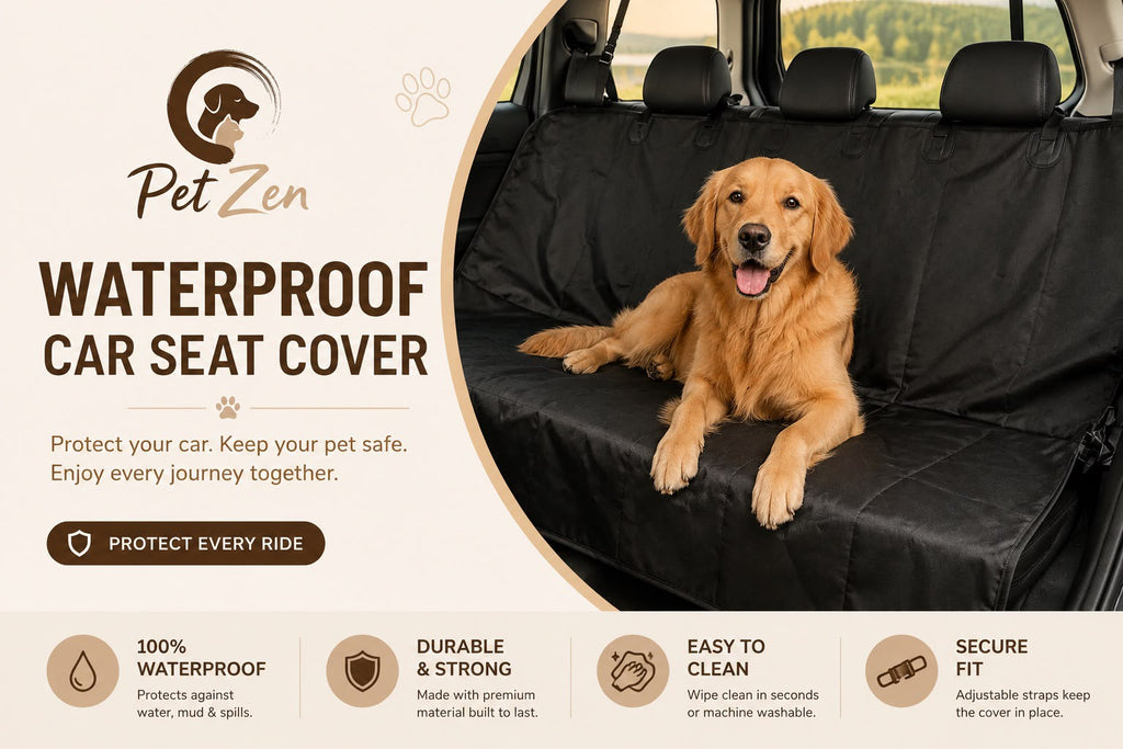Waterproof 600D Oxford Dog Car Seat Cover – Heavy Duty SUV Trunk Protector & Cargo Liner