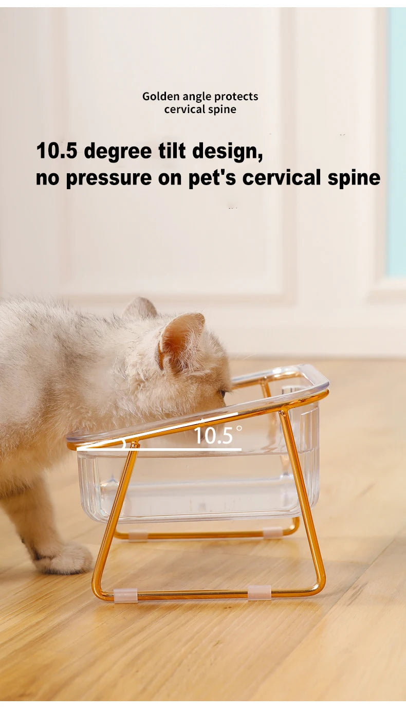 Premium Raised Double Pet Bowl – Elevated Food & Water Feeder for Cats & Dogs