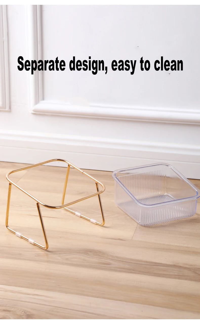Premium Raised Double Pet Bowl – Elevated Food & Water Feeder for Cats & Dogs