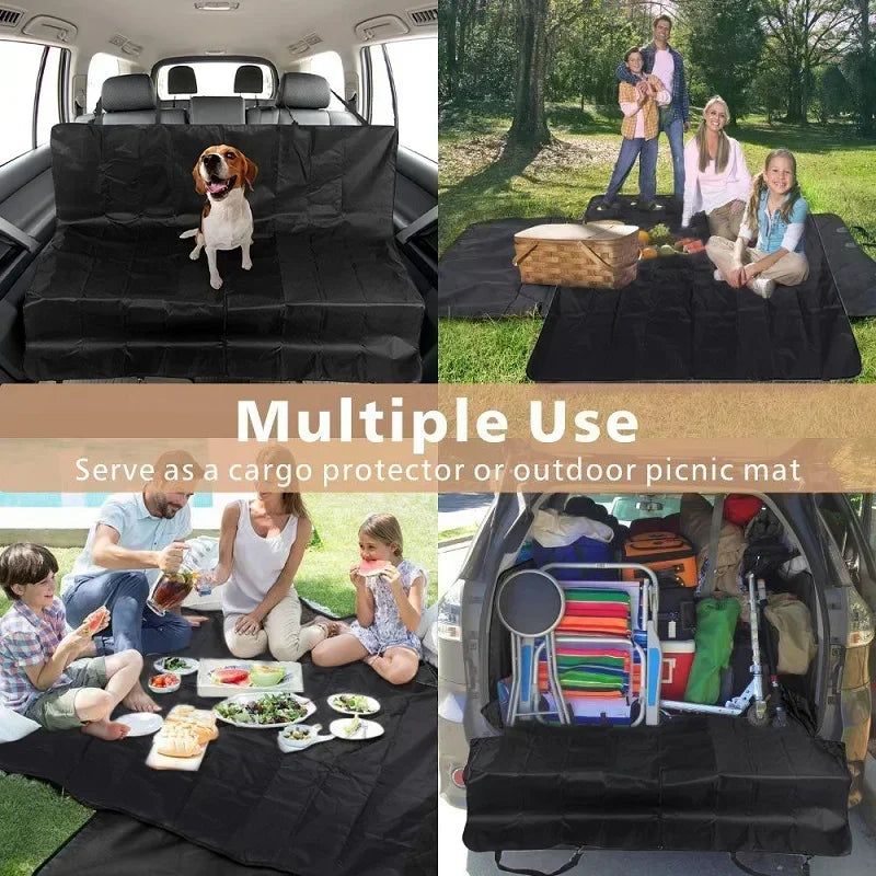 Waterproof 600D Oxford Dog Car Seat Cover – Heavy Duty SUV Trunk Protector & Cargo Liner