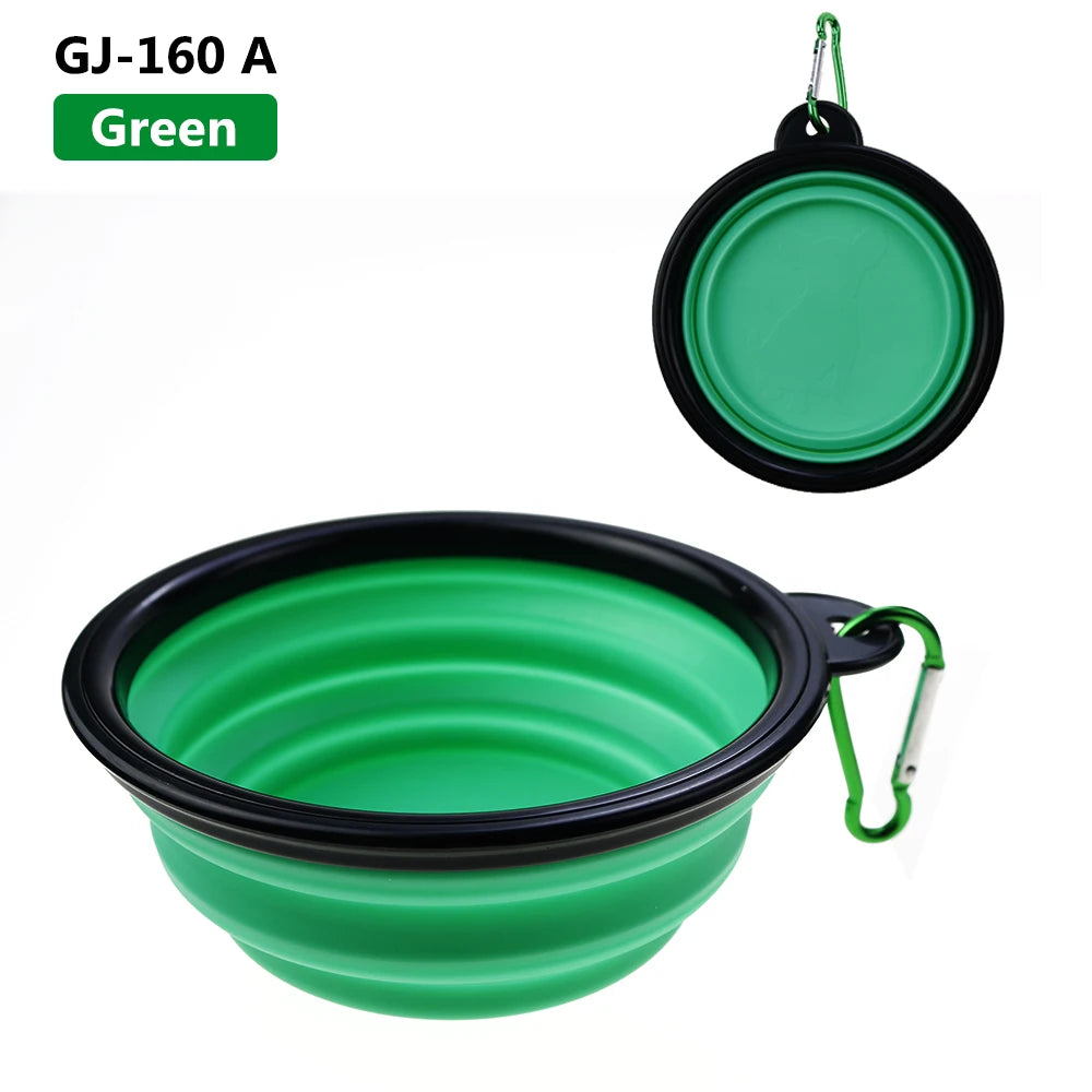 Collapsible Silicone Pet Bowl – Portable Travel Food & Water Bowl for Dogs & Cats