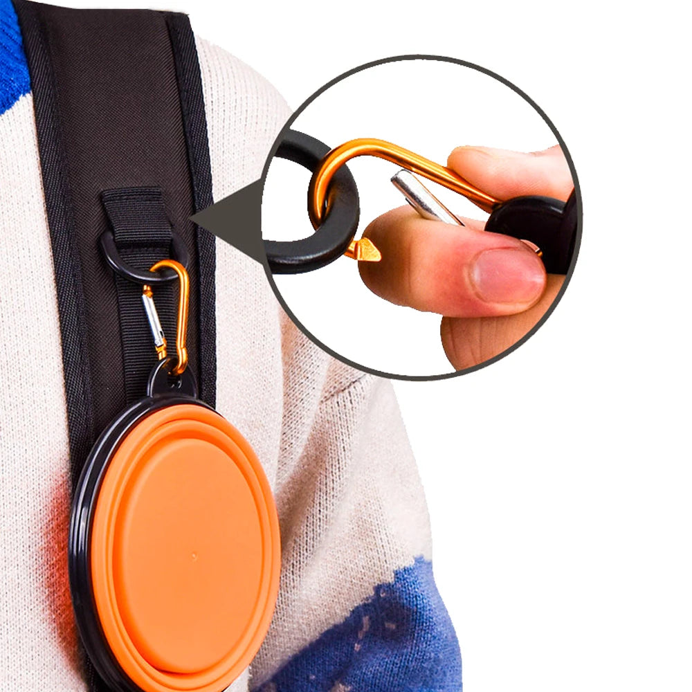 Collapsible Silicone Pet Bowl – Portable Travel Food & Water Bowl for Dogs & Cats