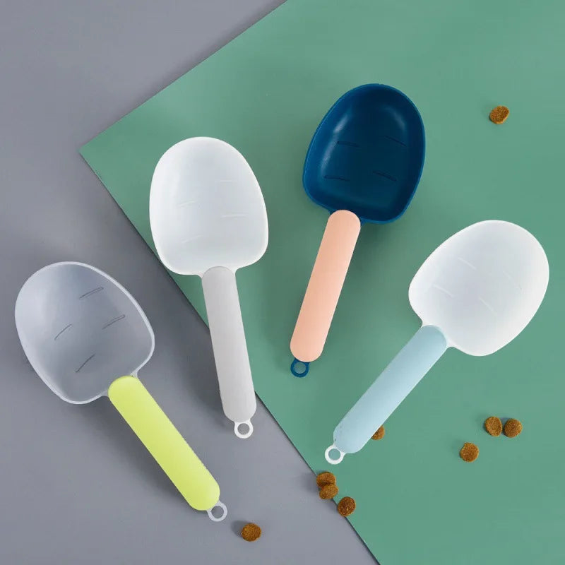 Premium Pet Food Scoop with Clip – Portable Measuring Scoop for Dog & Cat Food