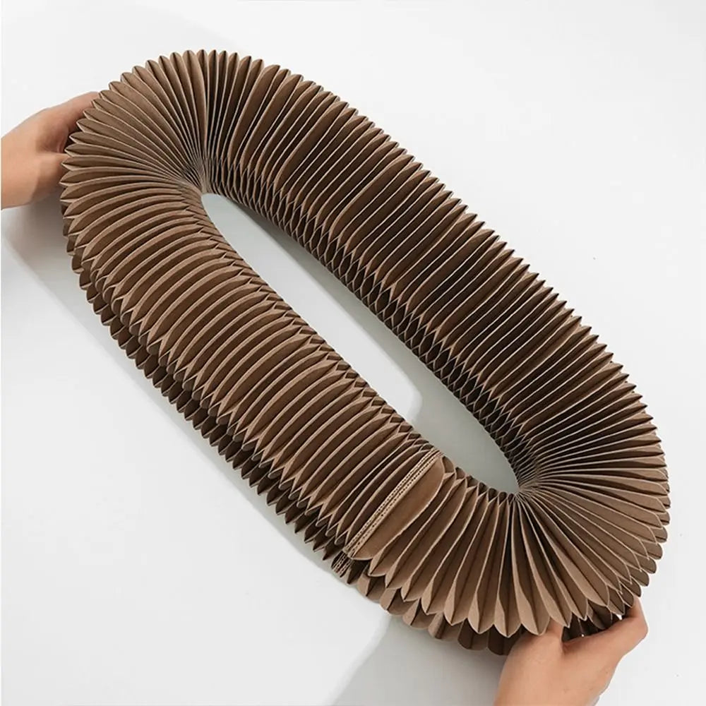 Interactive Foldable Cat Scratcher Toy with Ball – Corrugated Cardboard Scratch Pad for Indoor Cats