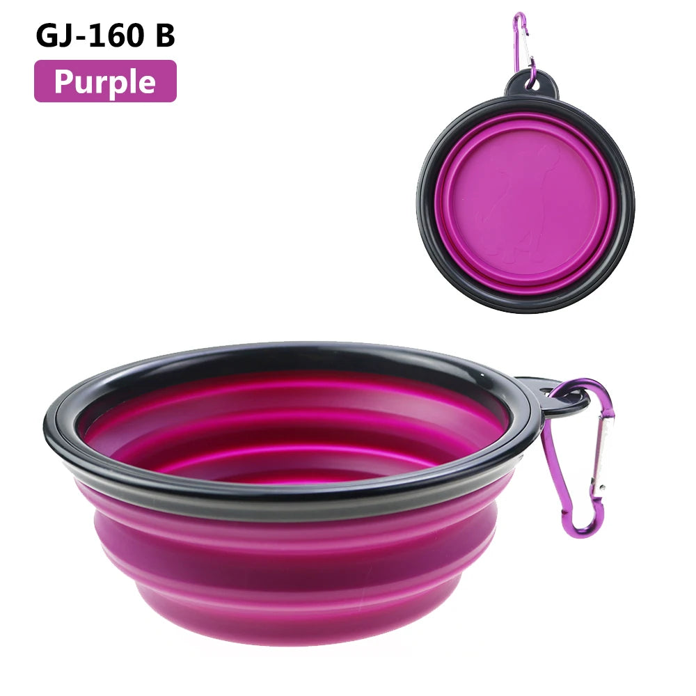 Collapsible Silicone Pet Bowl – Portable Travel Food & Water Bowl for Dogs & Cats