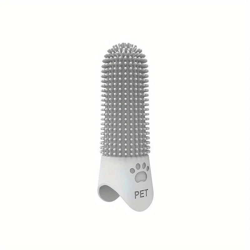 Soft Silicone Finger Toothbrush – 360° Oral Care Brush for Dogs & Cats