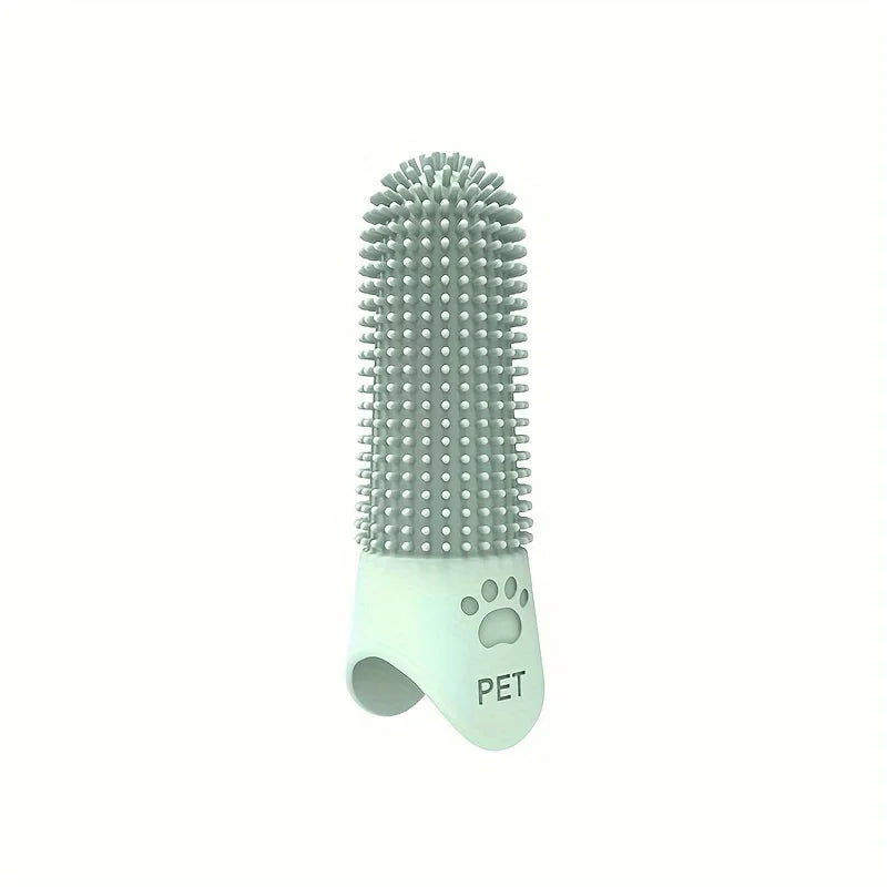 Soft Silicone Finger Toothbrush – 360° Oral Care Brush for Dogs & Cats