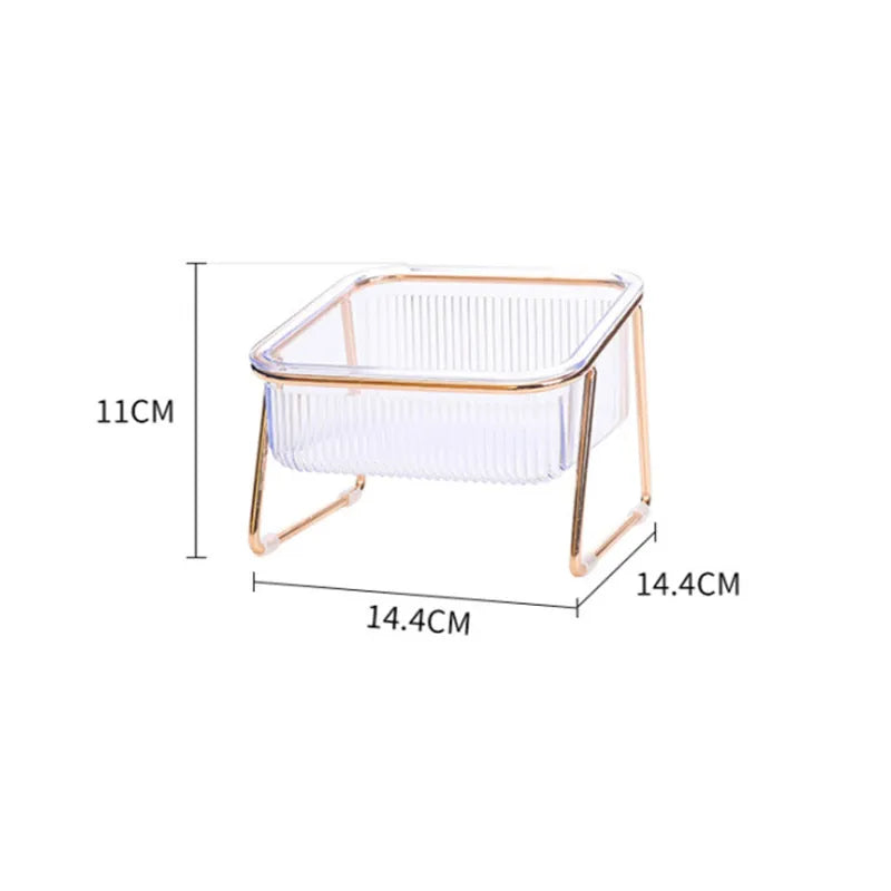 Premium Raised Double Pet Bowl – Elevated Food & Water Feeder for Cats & Dogs