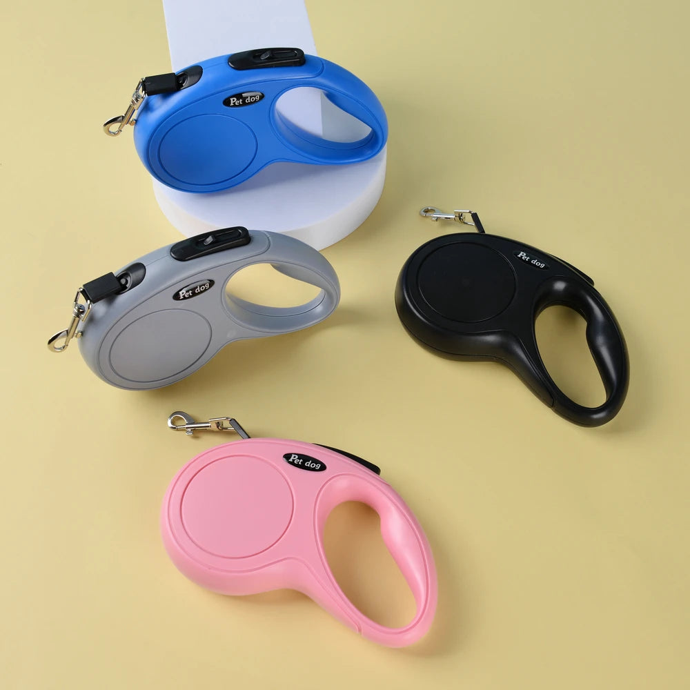 Premium 3m & 5m Retractable Leash for Small & Medium Dogs and Cats