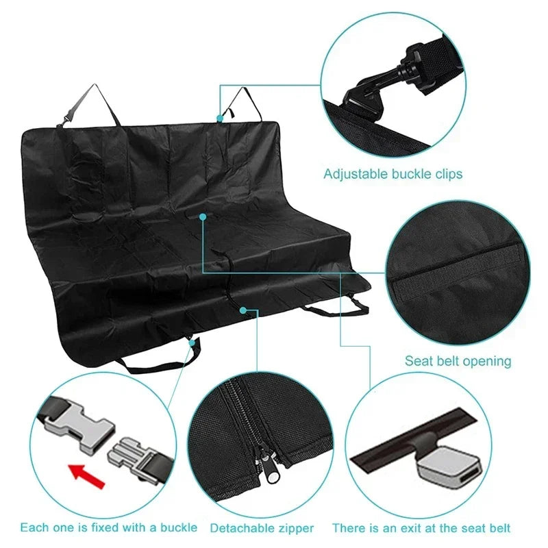 Waterproof 600D Oxford Dog Car Seat Cover – Heavy Duty SUV Trunk Protector & Cargo Liner