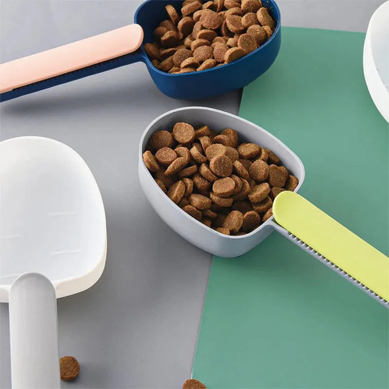 Premium Pet Food Scoop with Clip – Portable Measuring Scoop for Dog & Cat Food