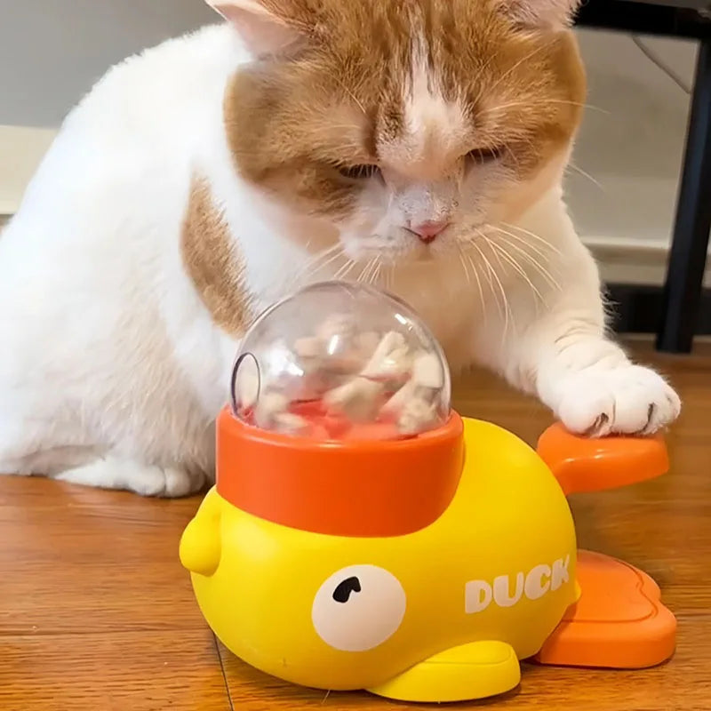 Duck-Shaped Interactive Treat Dispenser for Dogs & Cats – Puzzle Slow Feeder & Training Toy