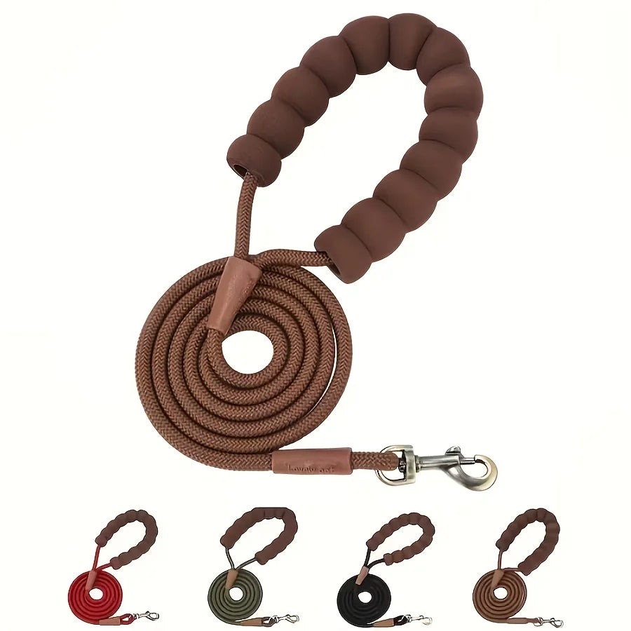 Premium Round Dog Leash – Heavy Duty Durable Rope for Small & Medium Dogs