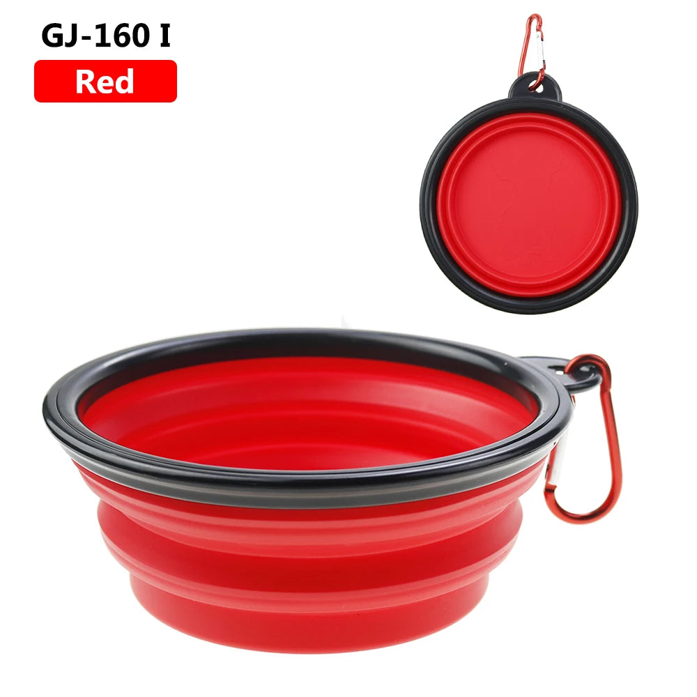 Collapsible Silicone Pet Bowl – Portable Travel Food & Water Bowl for Dogs & Cats