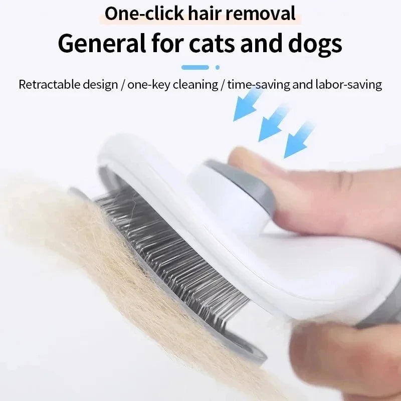 Self-Cleaning Pet Grooming Brush – Deshedding & Hair Removal Brush for Dogs & Cats