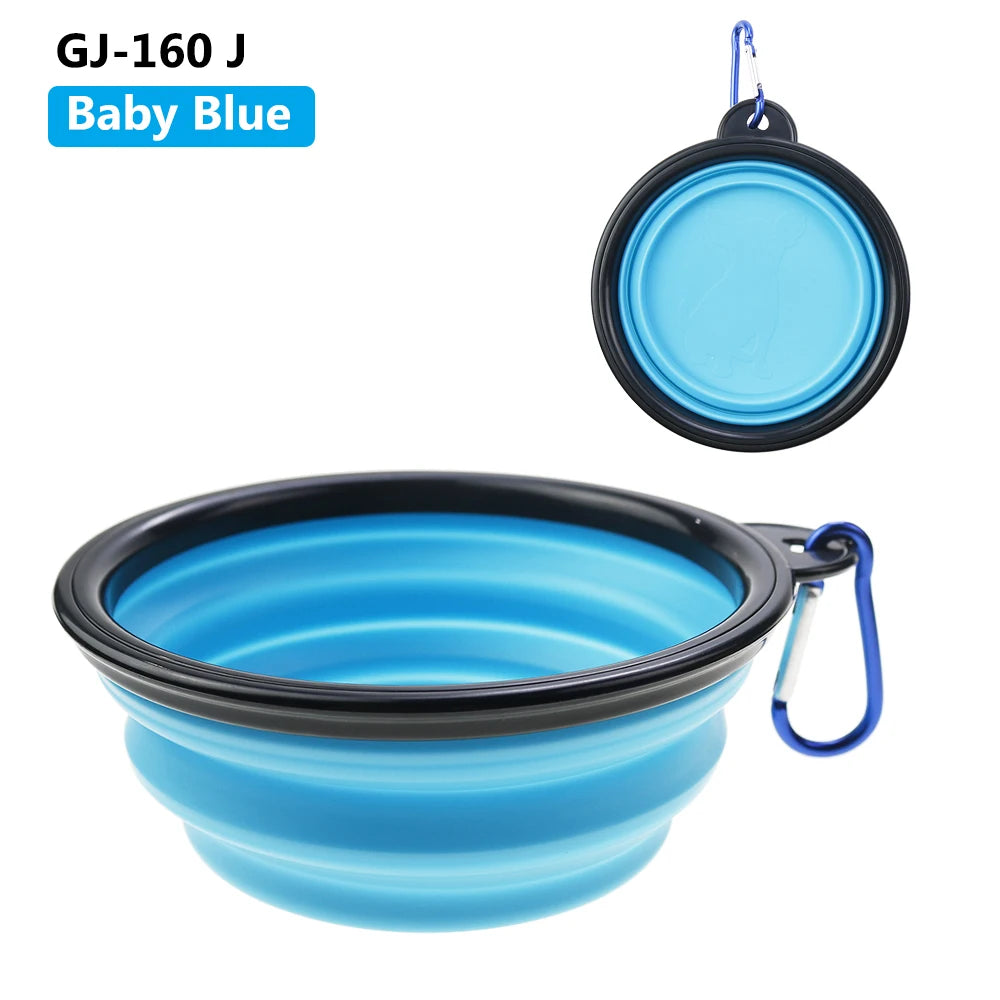 Collapsible Silicone Pet Bowl – Portable Travel Food & Water Bowl for Dogs & Cats