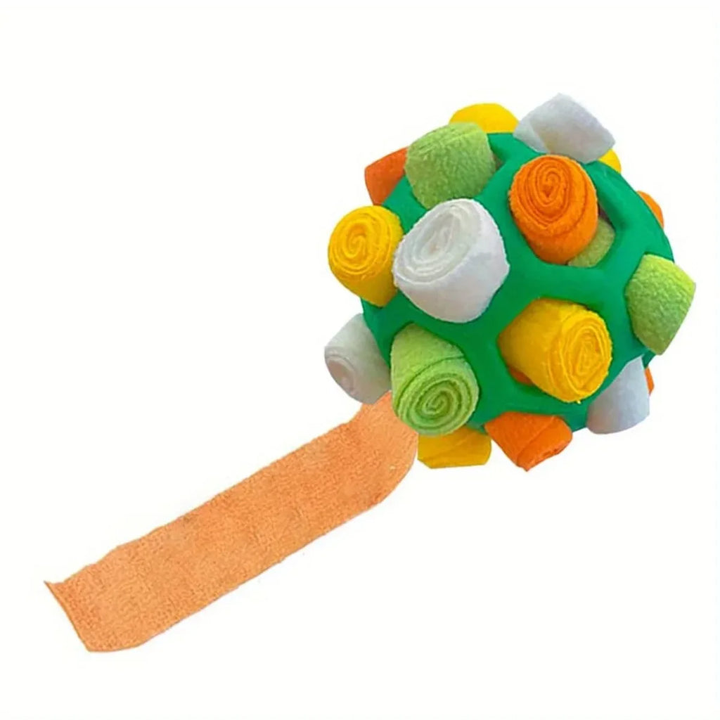 Interactive Dog Treat Puzzle Ball – Snuffle Enrichment Toy for Mental Stimulati