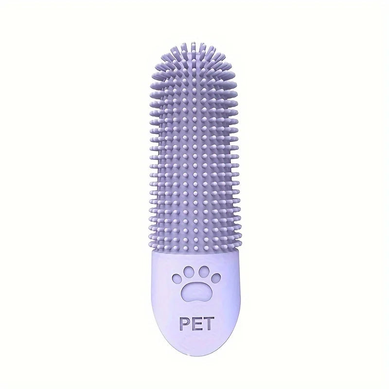 Soft Silicone Finger Toothbrush – 360° Oral Care Brush for Dogs & Cats