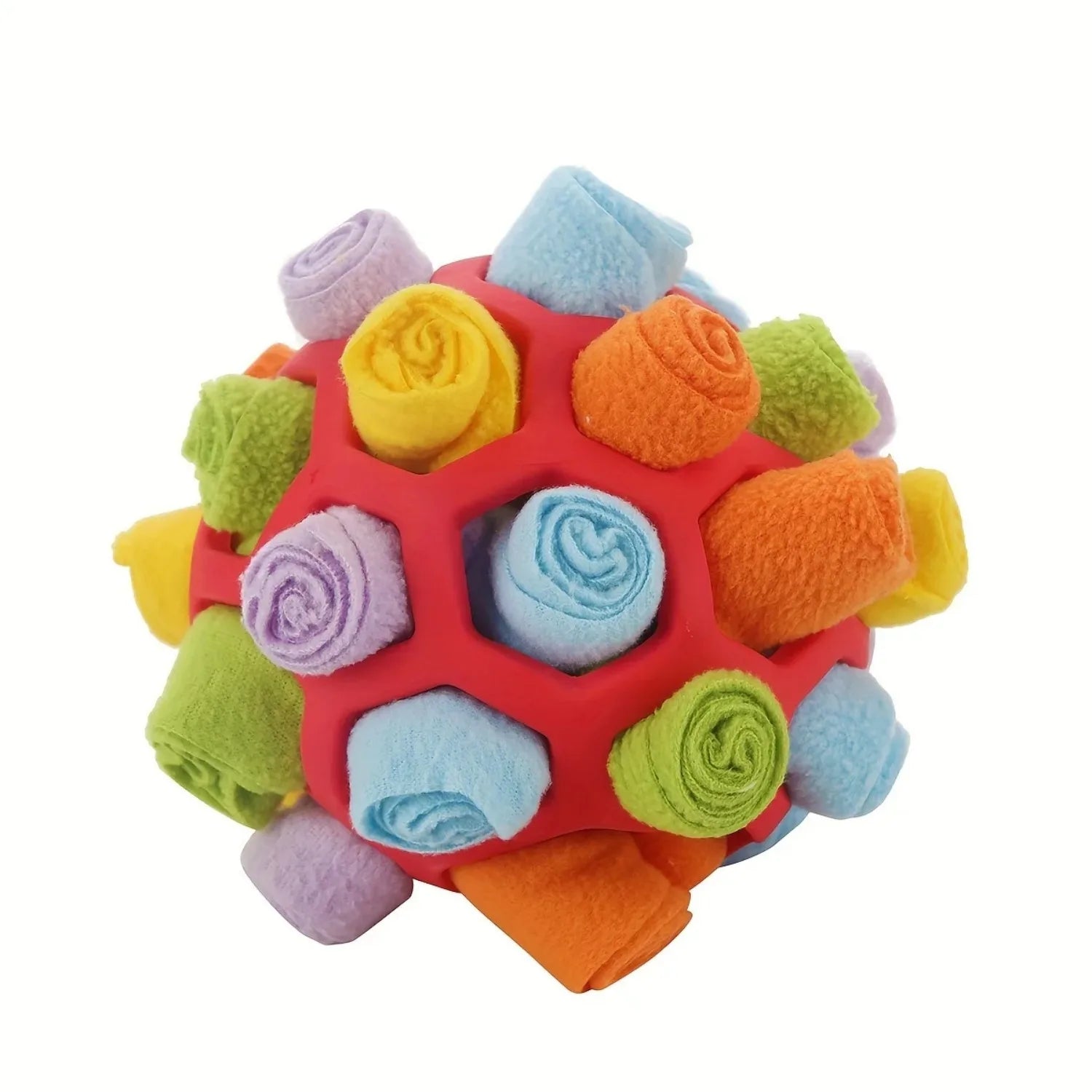 Interactive Dog Treat Puzzle Ball – Snuffle Enrichment Toy for Mental Stimulati