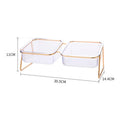 Premium Raised Double Pet Bowl – Elevated Food & Water Feeder for Cats & Dogs