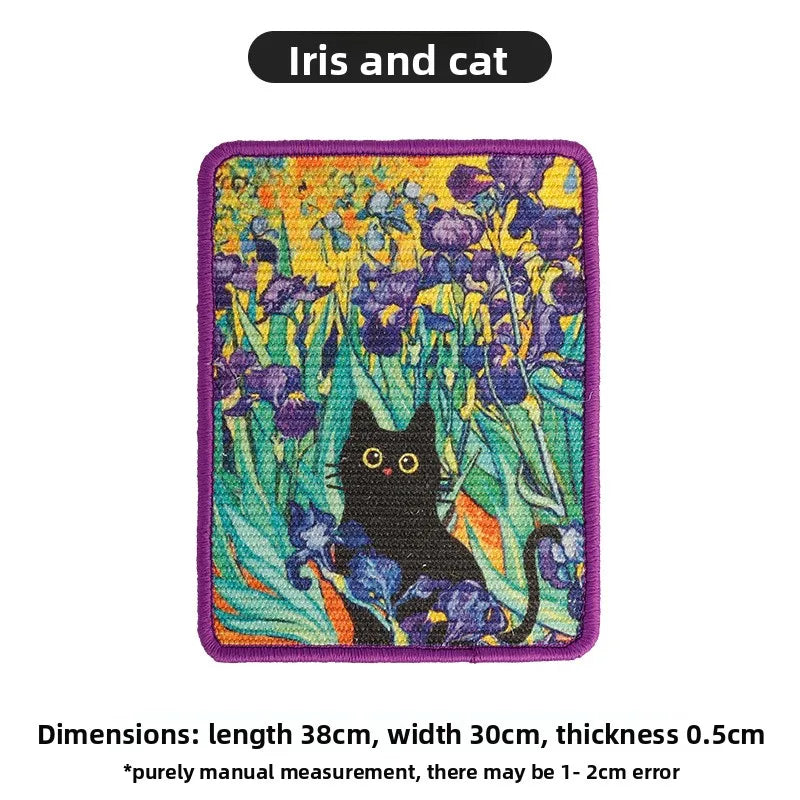 Cat Scratch Mat for Walls & Furniture – Decorative Wall Mounted Scratching Pad