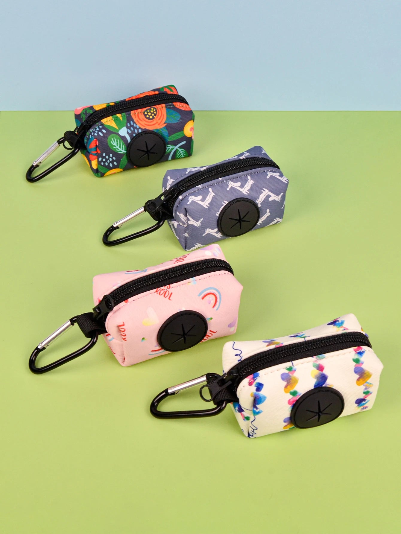 Print Dog Waste Bag Dispenser – Lightweight Leash Attachment