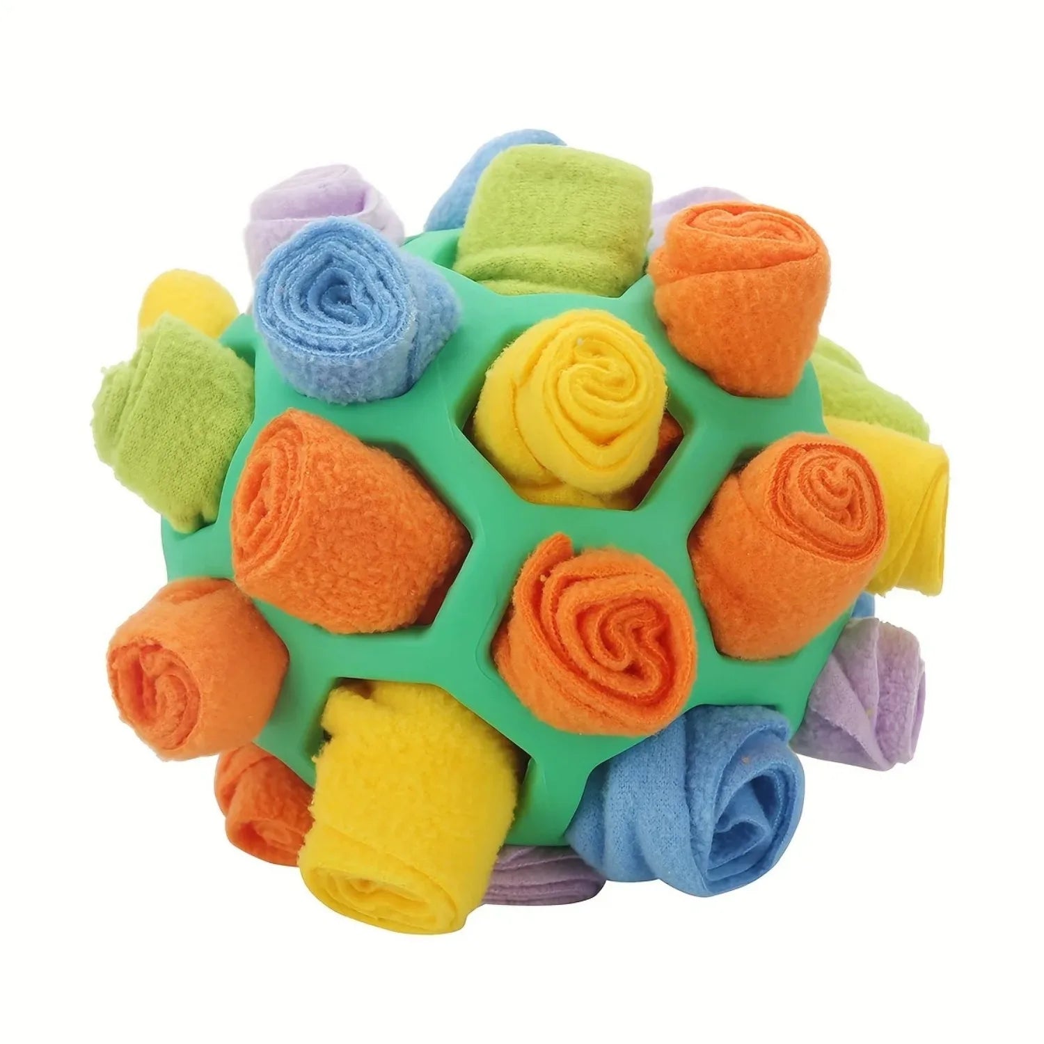 Interactive Dog Treat Puzzle Ball – Snuffle Enrichment Toy for Mental Stimulati
