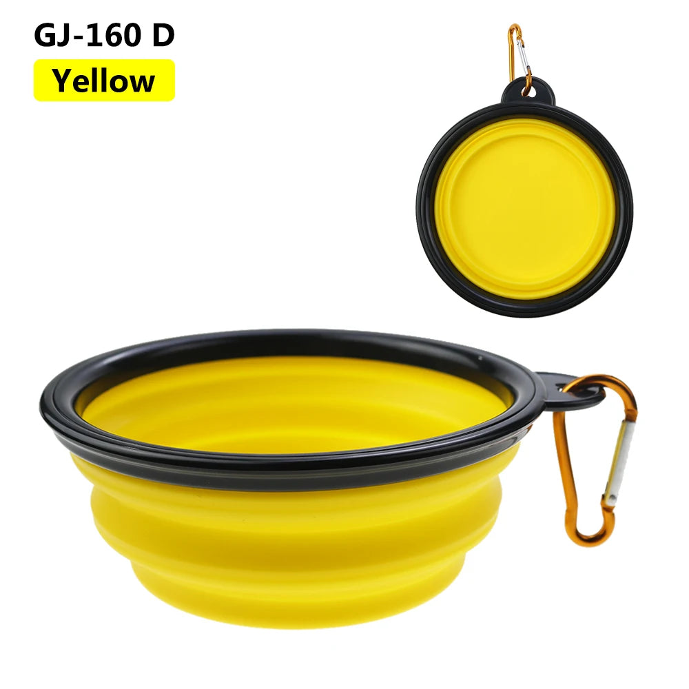 Collapsible Silicone Pet Bowl – Portable Travel Food & Water Bowl for Dogs & Cats