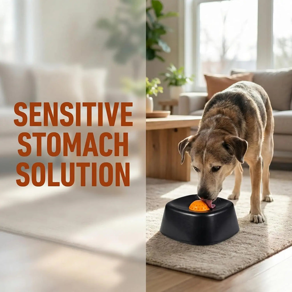 Anxiety Relief Slow Lick Bowl for Dogs & Cats | Interactive Slow Feeder | Calming Enrichment Toy | Dishwasher Safe