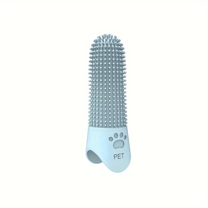 Soft Silicone Finger Toothbrush – 360° Oral Care Brush for Dogs & Cats