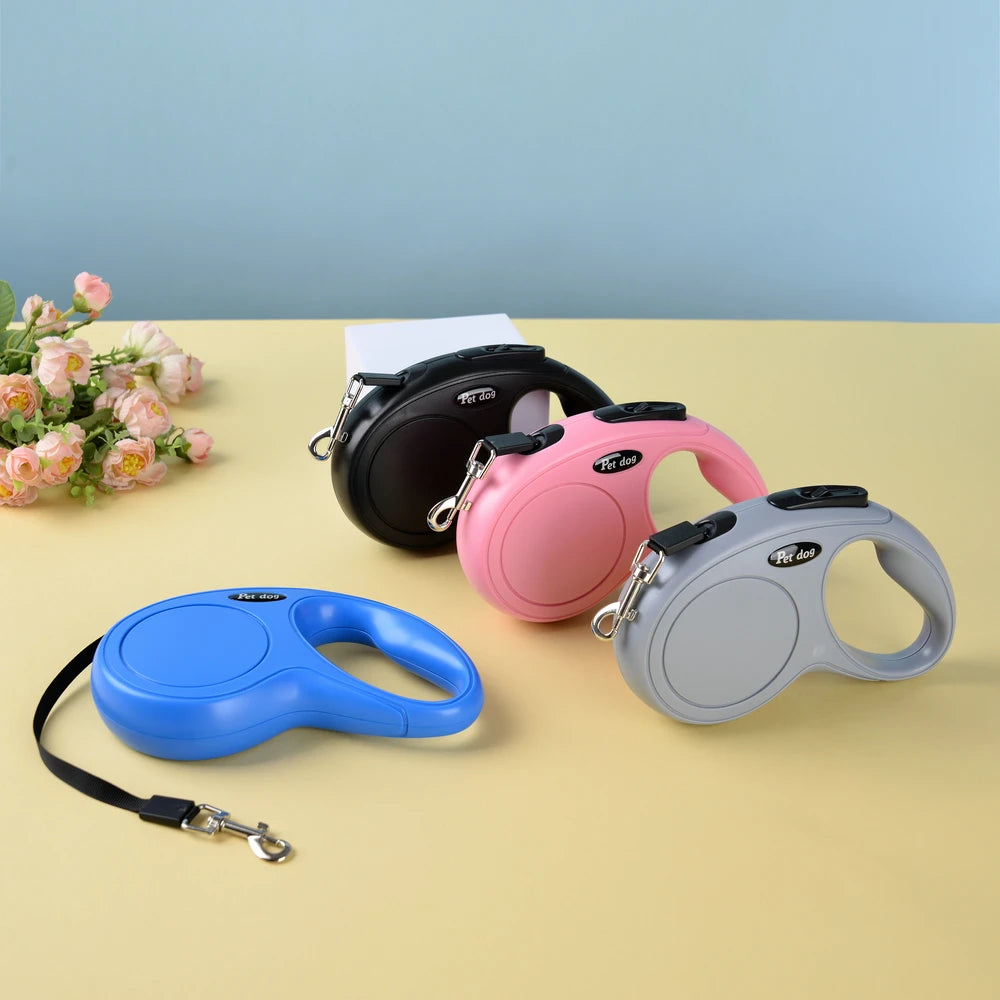 Premium 3m & 5m Retractable Leash for Small & Medium Dogs and Cats