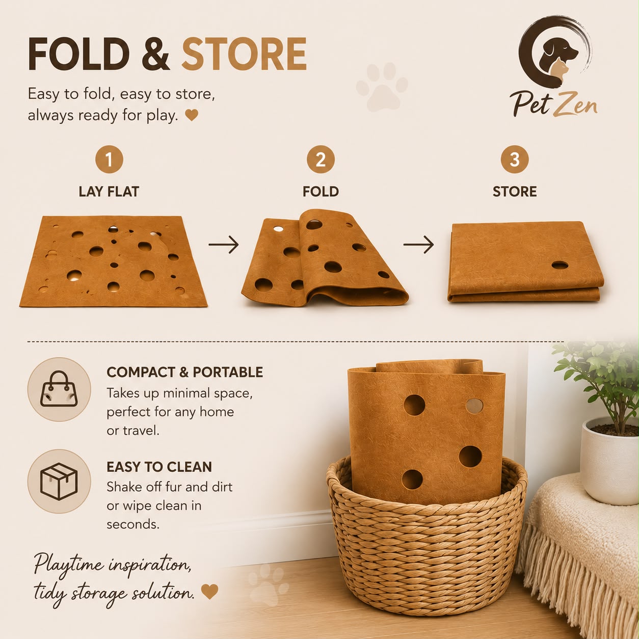 Interactive Cheese Cat Play Mat – Hide & Seek Felt Activity Mat for Indoor Cats