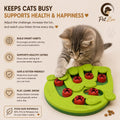 Interactive Cat Puzzle Feeder Toy – Slow Feeder & Treat Dispenser for Mental Stimulation
