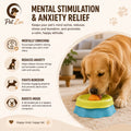 Anxiety Relief Slow Lick Bowl for Dogs & Cats | Interactive Slow Feeder | Calming Enrichment Toy | Dishwasher Safe