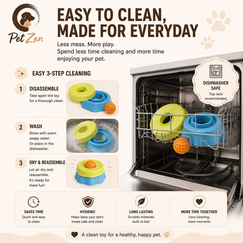 Anxiety Relief Slow Lick Bowl for Dogs & Cats | Interactive Slow Feeder | Calming Enrichment Toy | Dishwasher Safe