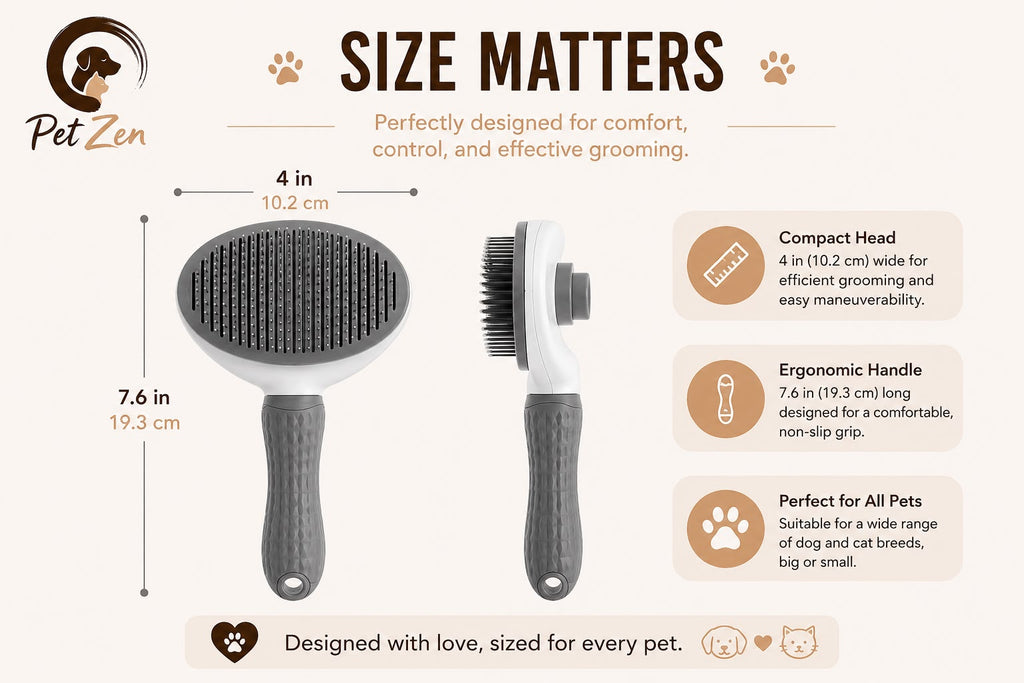 Self-Cleaning Pet Grooming Brush – One-Click Deshedding Brush for Dogs & Cats