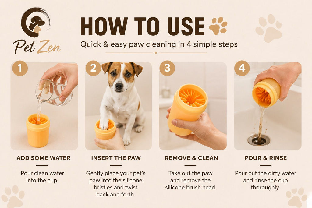 Soft Silicone Paw Cleaner for Dogs | Easy & Gentle Post-Walk Cleaning