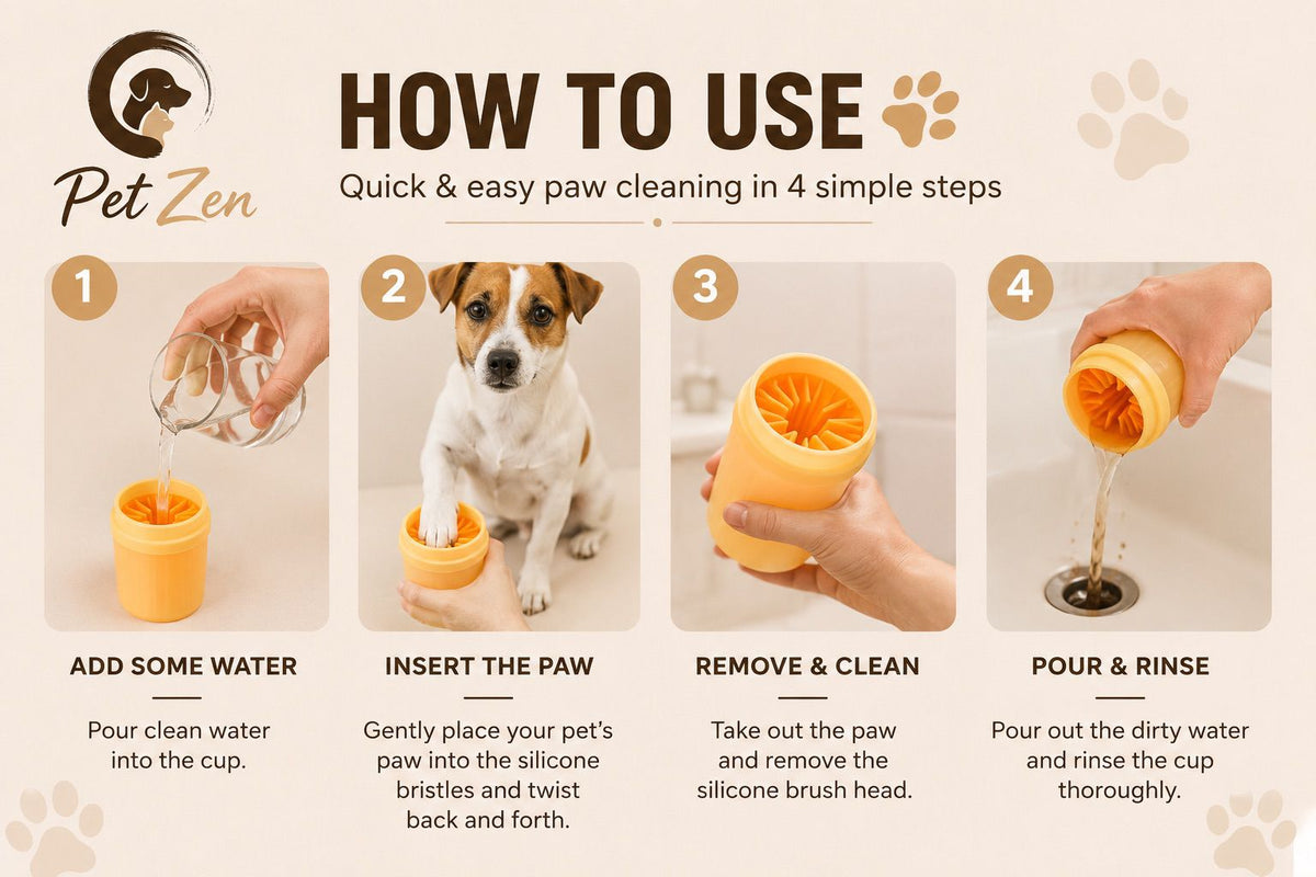 Soft Silicone Paw Cleaner for Dogs | Easy & Gentle Post-Walk Cleaning